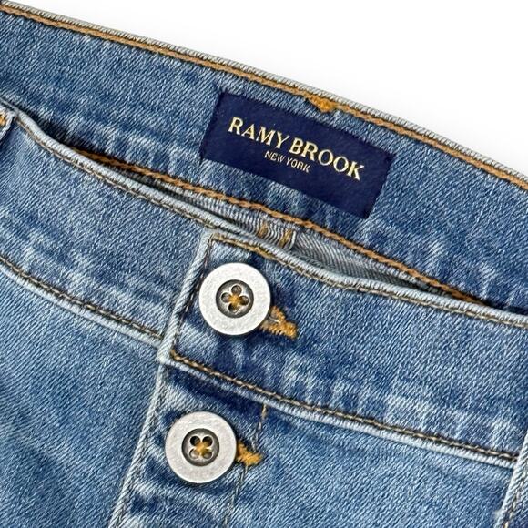 Ramy Brook Cindy High Rise Flare Jeans Size 30 Button Fly Light Wash NWT $245 - Picture 4 of 12